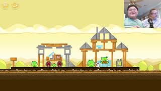 MIGHTY HOAX WORLD 1 FINISHED! WORLD 2 IN PROGRESS! STOLEN EGGS STILL! Dad & Son Play Angry Birds P14