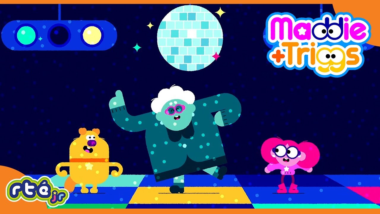 Meet the Super Funky Granny Who Drives a Disco Train! 🎶 | Maddie + Triggs | @rte @RTÉjrOfficial
