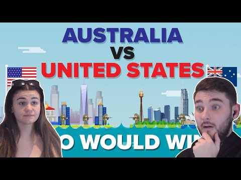 British Couple Reacts to Australia vs United States (USA) - Who Would Win? Military Comparison