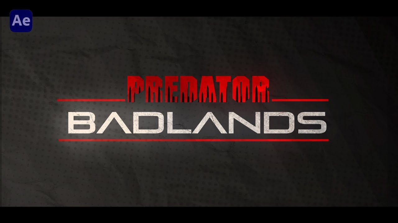 Predator: Badlands – Trailer Titles After Effects Template