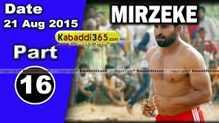 (13) Mirzeke (Ferozepur) Kabaddi Touranament 21 Aug 2015