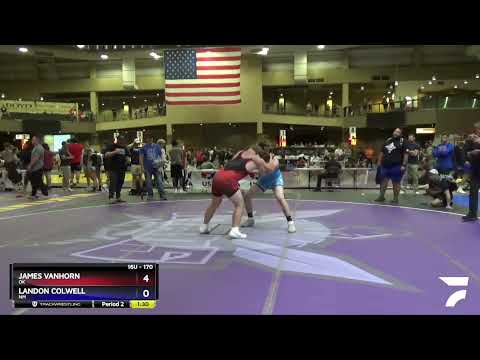 170 Lbs Cons. Round 1 - James VanHorn, OK Vs Landon Colwell, NM Df90
