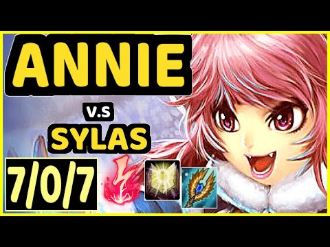 ANNIE BOT (ANNIE) vs SYLAS - 7/0/7 KDA MID GAMEPLAY - NA Ranked DIAMOND