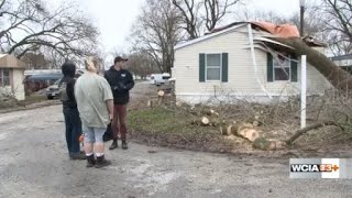 Damage in Pana, panic in hearts after early morning tornadoes