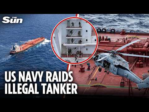 US military RAID illegal tanker carrying Iranian & Venezuelan oil after stalking it from Caribbean