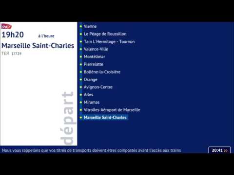 Annonce Sncf - Direction Marseille Saint-Charles a Lyon (HQ)