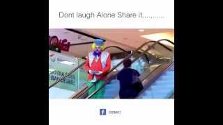 Funny Joker Prank Inside Mall