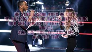 Brandon Royal &amp; Davina Leone - In The Night (The Voice Performance) - Lyrics
