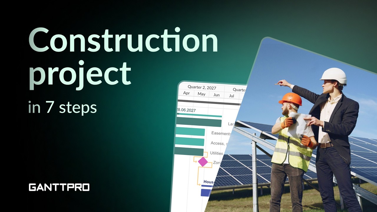 How to manage a construction project: 7 steps (+ free template)