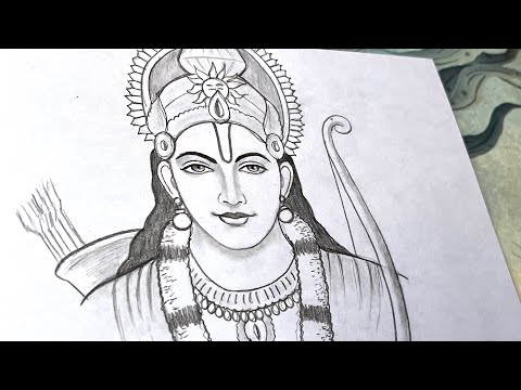 Shri ram drawing tutorial || lord shri ram drawing step by step || Ram Navami drawing