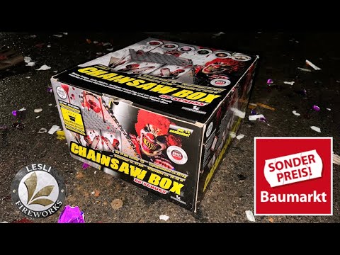 CHAINSAW BOX | LESLI FIREWORKS | VERBUND BATTERIE | 86 SHOTS