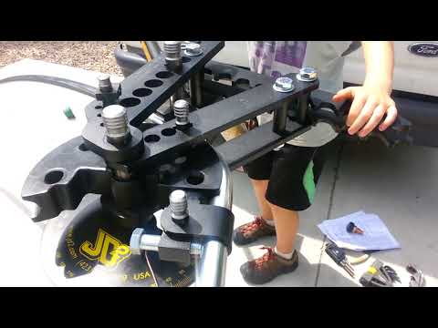 JD2 pipe bender on anodized aluminum