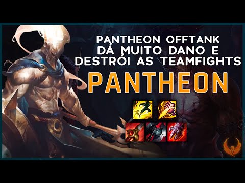 PANTHEON OFFTANK DÁ MUITO DANO E DESTRÓI AS TEAMFIGHTS - PANTHEON JUNGLE GAMEPLAY [PT-BR]