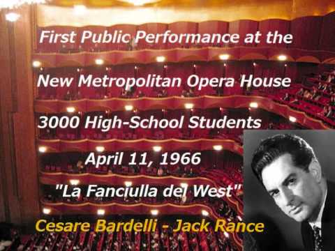 CESARE BARDELLI - La Fanciulla del West LIVE 1966 New Metropolitan Opera -"Minnie, dalla mia casa.."