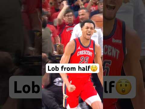 CJ McCollum connects with Tre Murphy on the HALF COURT LOB! #Shorts