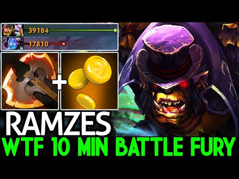 RAMZES [Alchemist] Pro Player Fast Farm 10 Min Battle Fury 1400 GPM Dota 2