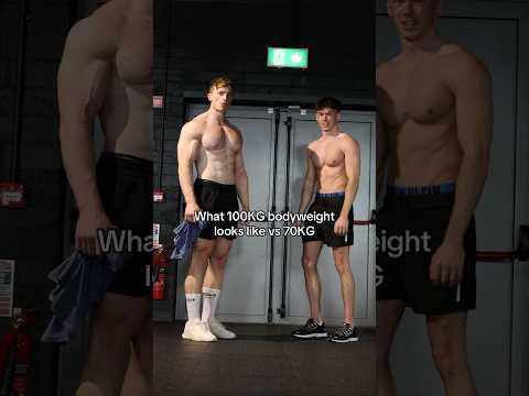 What 100KG vs 70KG bodyweight looks like