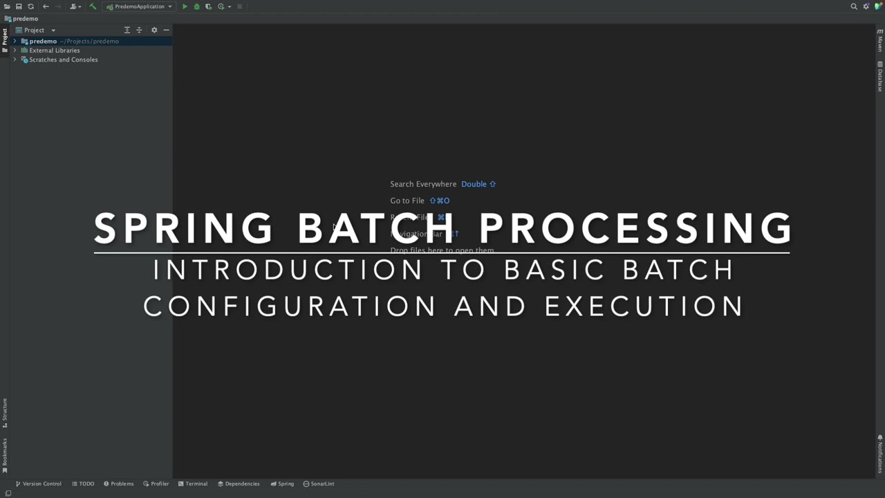 Develop Spring Batch Processing Hello World Application - Part 01