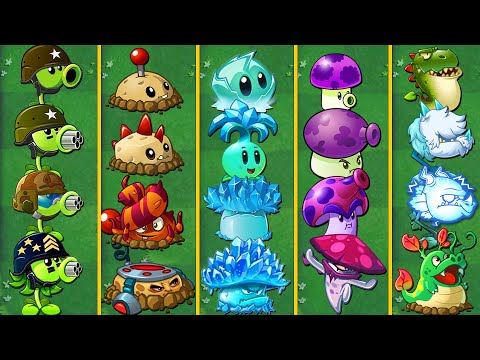 Pvz 2 Discovery - Every Plants Evolution NOOB - PRO - HACKER - GOD