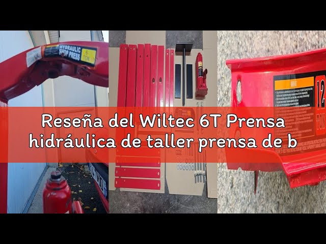Vídeo relacionado con Wiltec 20T Prensa hidráulica de taller prensa de bastidor 680 x 600 x 1500 mm de acero con manómetro, cilindro de pistón prensa de cojinetes para reparar, alinear, prensar, estampar, moldear