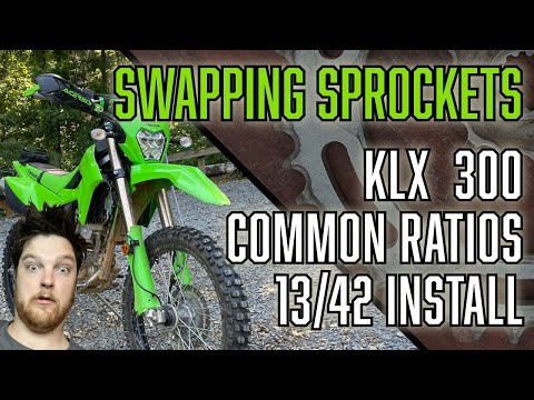 KLX 300 Sprockets | Front and Rear Sprocket Install | Common Dual Sport Gearing |