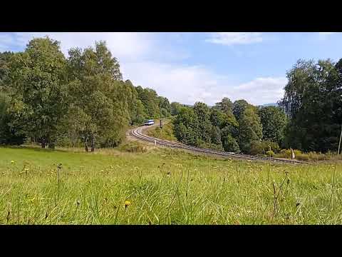 ČD 810 přijíždí do stanice Lipová Lázně