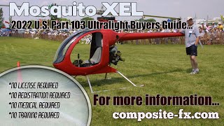 Mosquito XEL, Mosquito Ultralight Helicopter, 2022 Part 103 Ultralight Aircraft Buyers Guide.