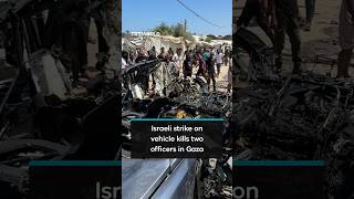 Israeli airstrike kills two Gaza security officers in Deir al-Balah