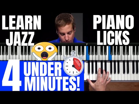 4 Minute Jazz Licks - Jump Into Jazz Piano With James Wrubel!