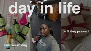 Day in My Life ✨ | Wash Day, Early Birthday Surprise & Big News!