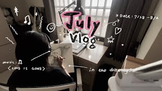 Vlog15 - 午後時光📖ꕀ畫圖、看書、休假日常🌧️꒰✿ܓ