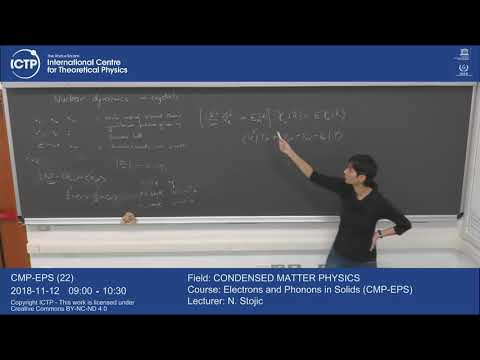 Electrons and Phonons in Solids (CMP-EPS) 22 of 27