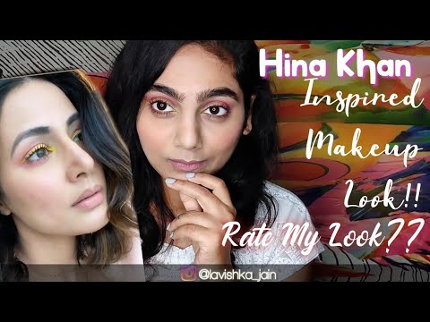 Latest Hina Khan Inspired Makeup Look // Rate My Look!! /// Lavishka Jain
