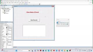 View Records  of excel using Form | Delete Records of excel on button click
