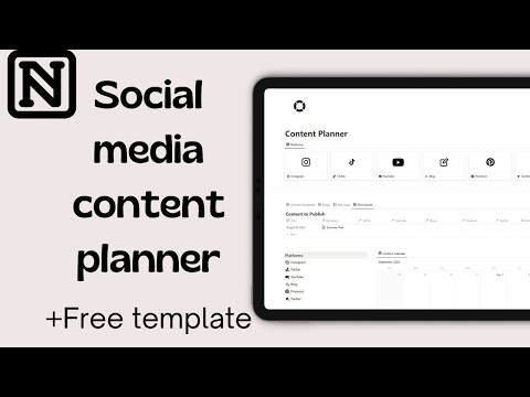 Social Media Content Planner | Notion Template