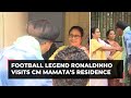 Brazilian football legend Ronaldinho in Kolkata, visits CM Mamata Banerjee’s residence