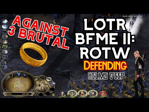 LOTR: BFME2 - Defending Helms Deep BRUTAL REMATCH!
