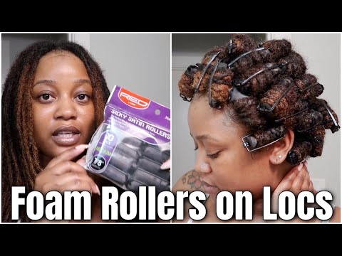 Loc Curls Using Foam Rollers :: No Retwist :: Loc Styles