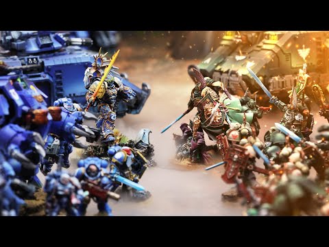 Dark Angels vs Ultramarines. The Lion Challenges Guilliman. 40k in 40m