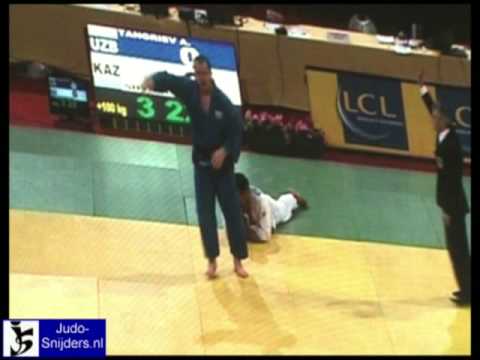 Judo 2009 Paris: Tangriev (UZB) - Shynkeyev (KAZ) [+100kg].