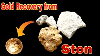 gold recovery from stone/how to separate gold from stone at home/gold recovery from rocks#gold