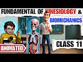 Fundamental Of Kinesiology And Biomechanics In Sports Class11 One Shot Animation Chapter 8 PE