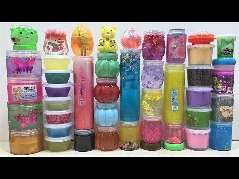 Mixing all my Store Bought Slimes !!! Slimesmoothie Relaxing Satisfying Slime Videos