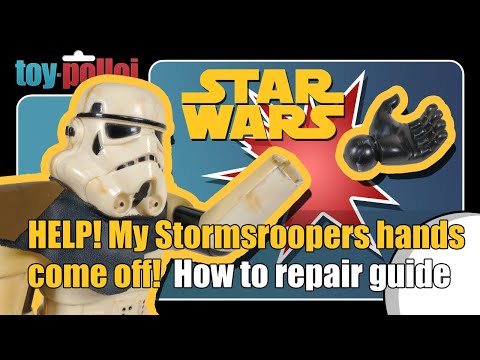 Vintage Star Wars 12 inch Stormtrooper wrist hand repair - Toy Polloi