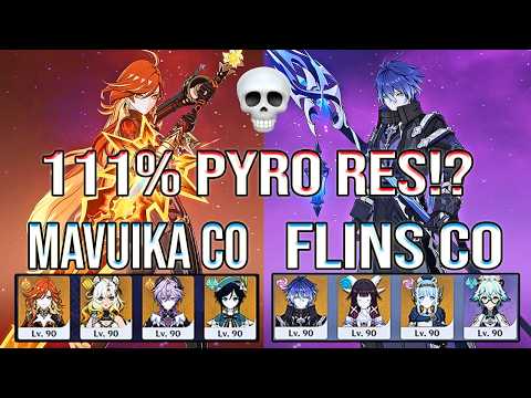 🔥 111% Pyro RES? Mavuika & Flins Destroy Spiral Abyss 12 | Genshin Impact
