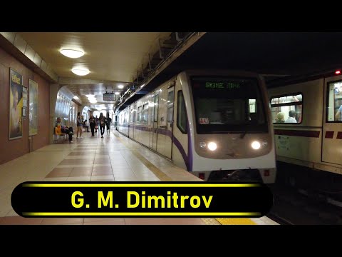 Estação de Metrô G. M. Dimitrov - Sofia 🇧🇬 - Passo a passo 🚶