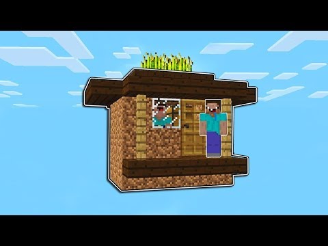 NOOB BULUTLARIN İÇİNE EN KÜÇÜK GİZLİ EV YAPIYOR! - Minecraft
