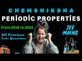 JEE MAINS All Previous Year Questions Periodic Properties FROM 2018 TO 2024
