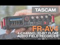 FR-AV4 4-Channel 32-bit Float Audio Field Recorder for Videographers, Filmmakers & Sound Designers