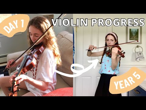 5 YEARS VIOLIN PROGRESS | young adult beginner
